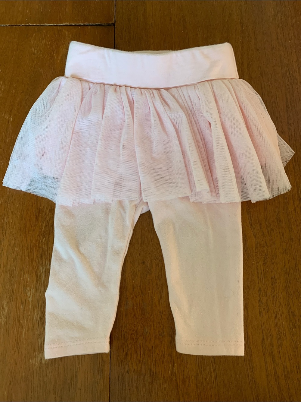 🍊5/$25 GAP Pink Tulle Skirted Leggings for Kids size 3-6m